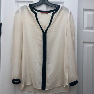 Carolina Herrera White Silk Blouse sz 4